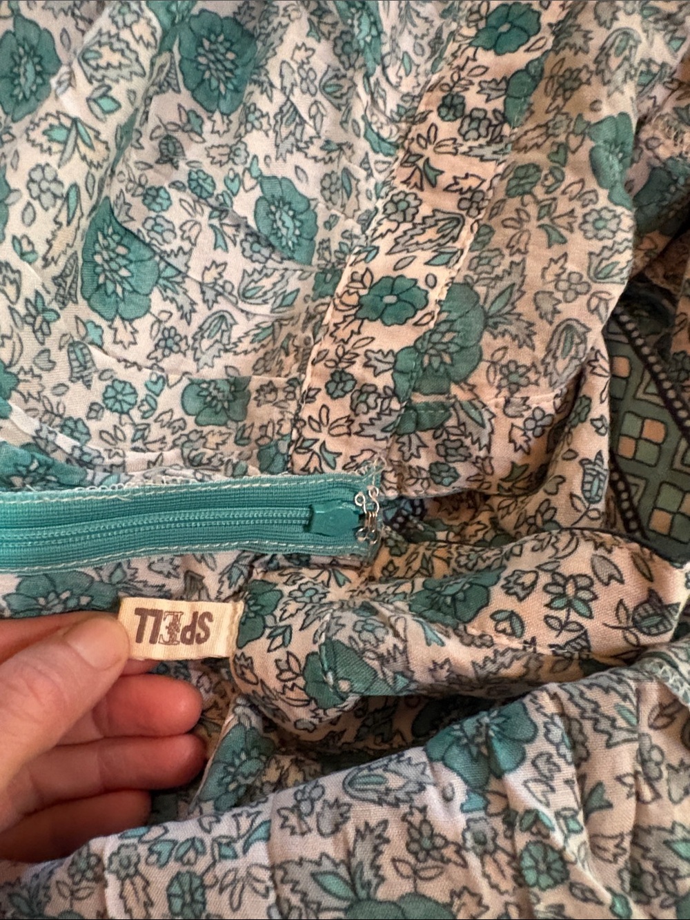 Spell Kombi Sage Midi Dress S EUC - Picture 7 of 7